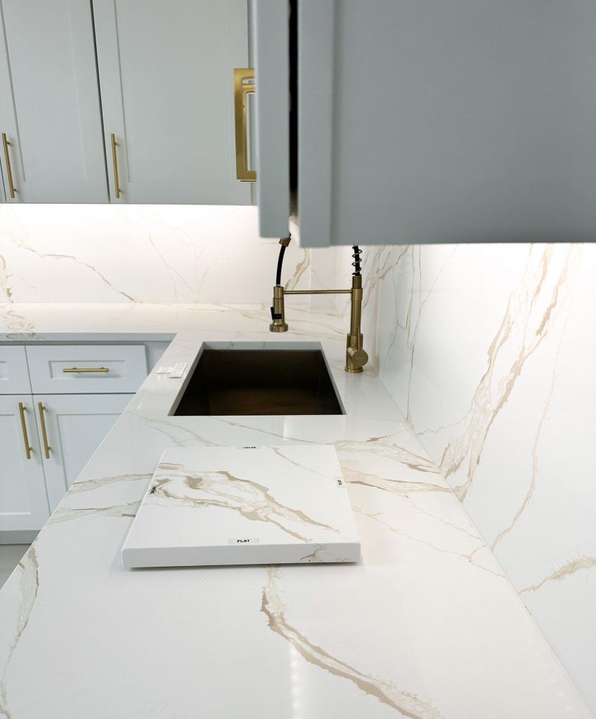 white locally assembled countertop