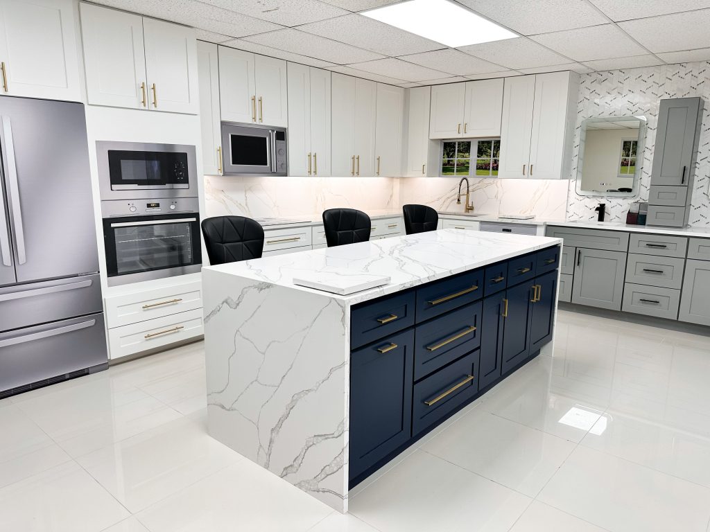 white countertop and flooring