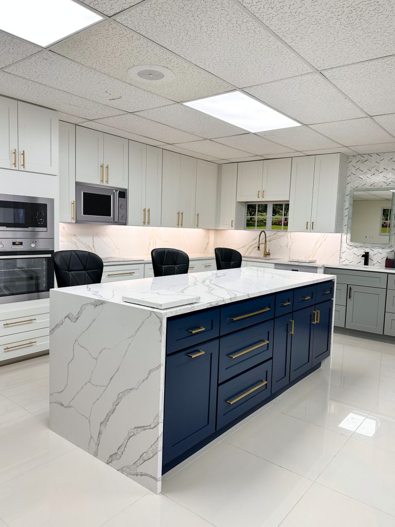 white countertop and flooring