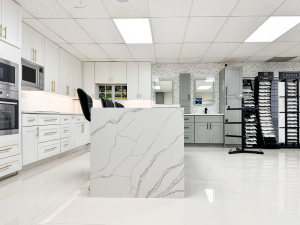 white marble with gray line pattern